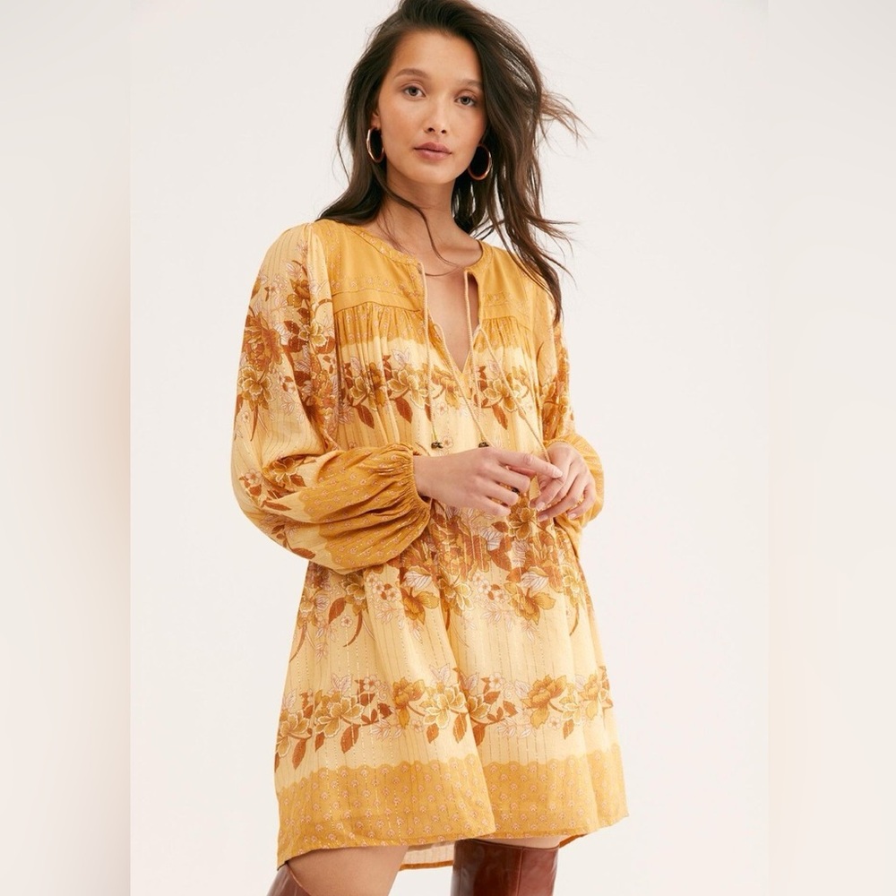 Spell Coco Lei Floral Mini Tunic Dress